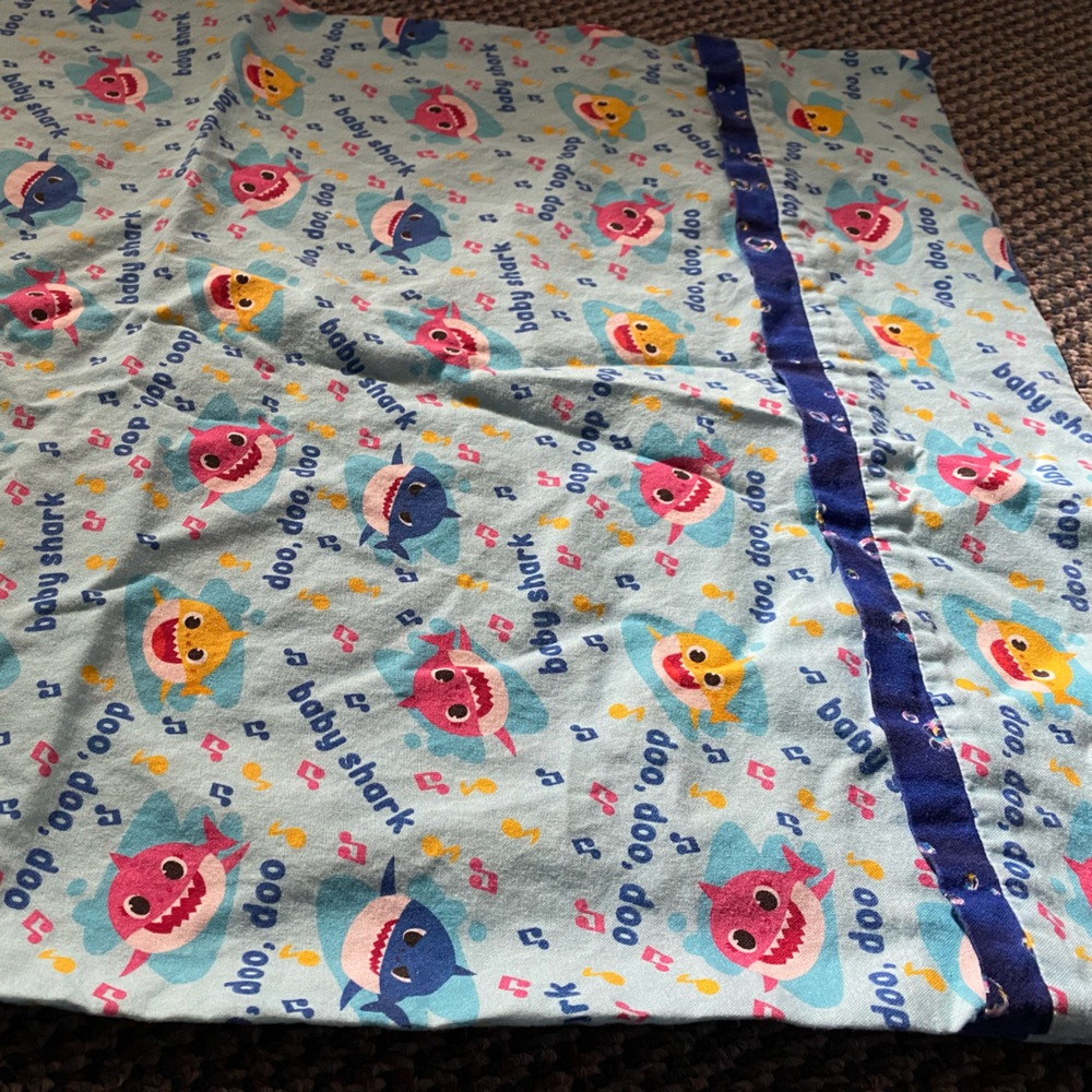 Baby Shark pillow case. Standard size. Used. Fast shipping.